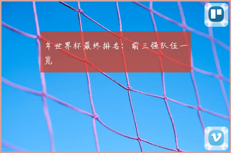 年世界杯最终排名：前三强队伍一览
