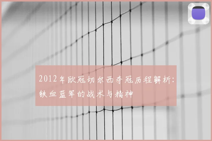 2012年欧冠切尔西夺冠历程解析：铁血蓝军的战术与精神